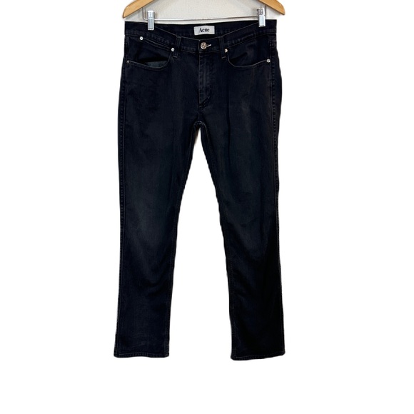 Acne Jeans Max in the Shade Black‎ Slim Denim Jeans Men’s 33 X 32 - Picture 1 of 4